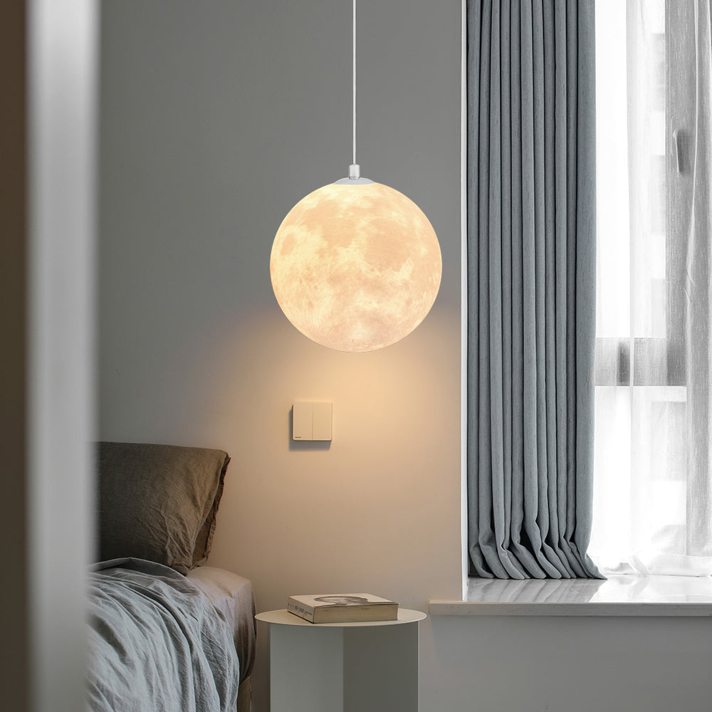 3D Printed Moon Globe Pendant