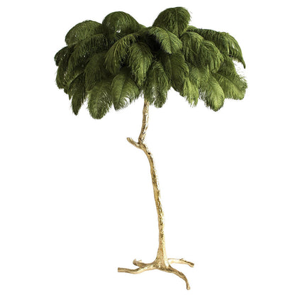 Ostrich Feather Floor Lamp, 160cm