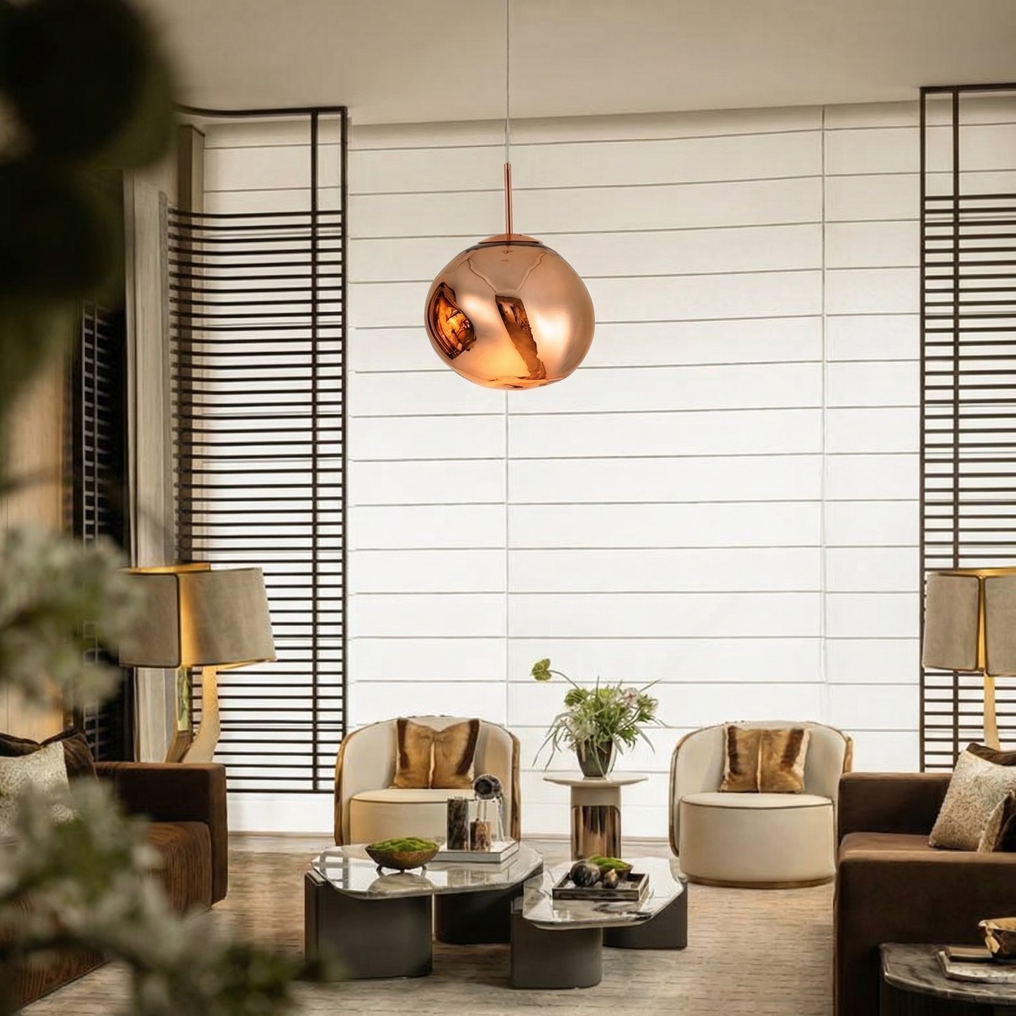 Melt Mirror Glass Pendant Light