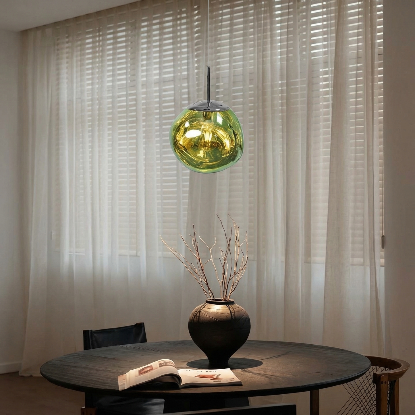 Melt Mirror Glass Pendant Light
