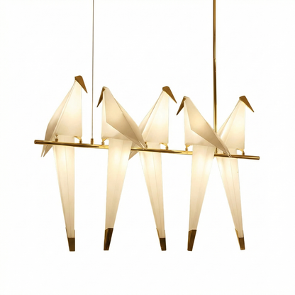 Paper Crane Origami Bird Pendant Light