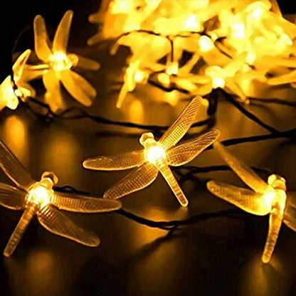 Dragonfly LED String Lights, Waterproof