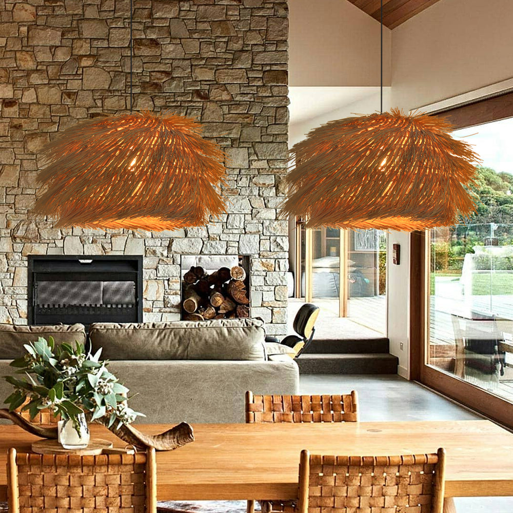Grass Tassel Shaggy Pendant Light