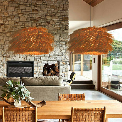 Grass Tassel Shaggy Pendant Light