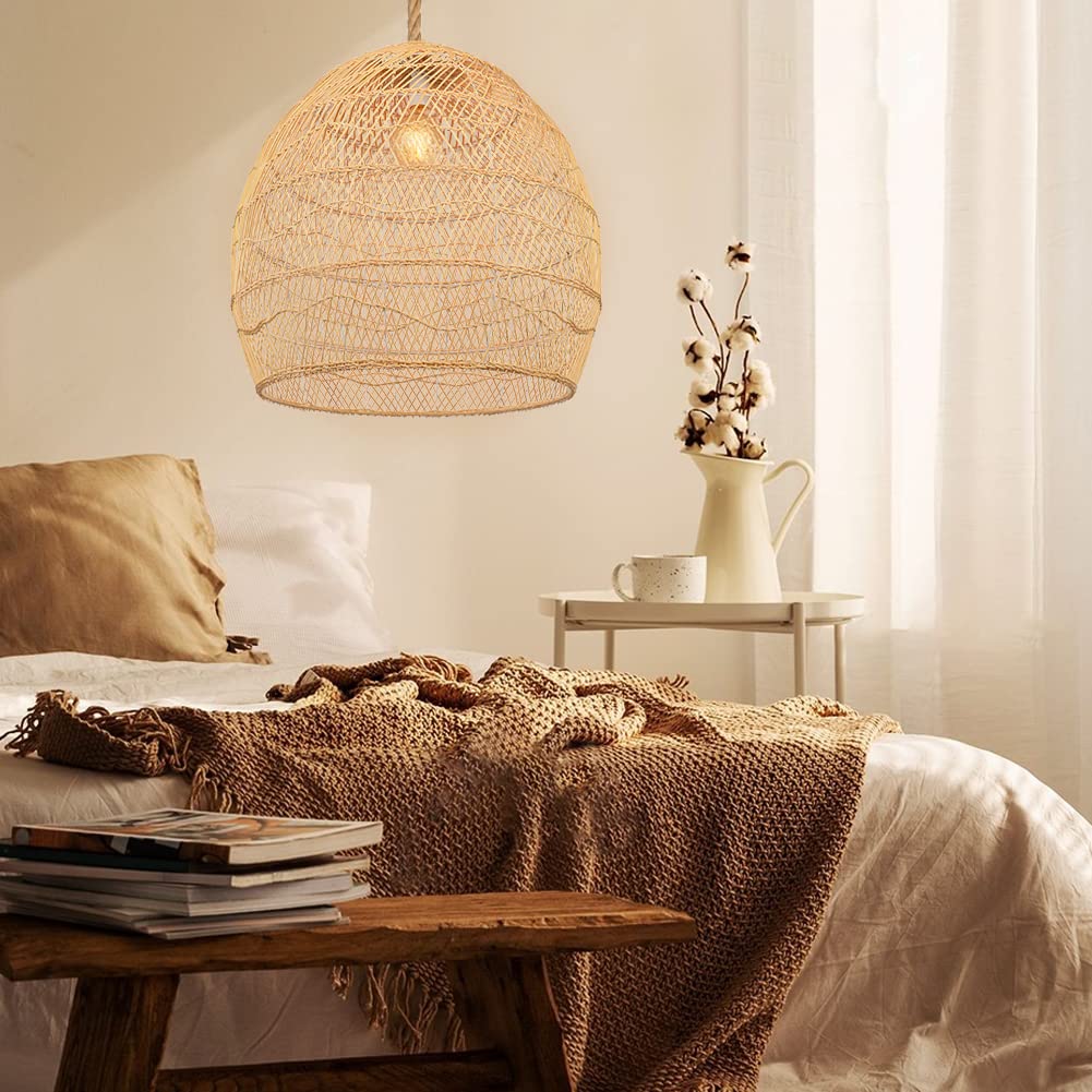 Nordic Rattan Rope Cord Pendant