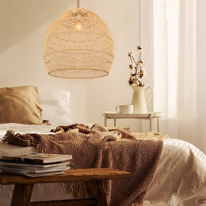 Nordic Rattan Rope Cord Pendant