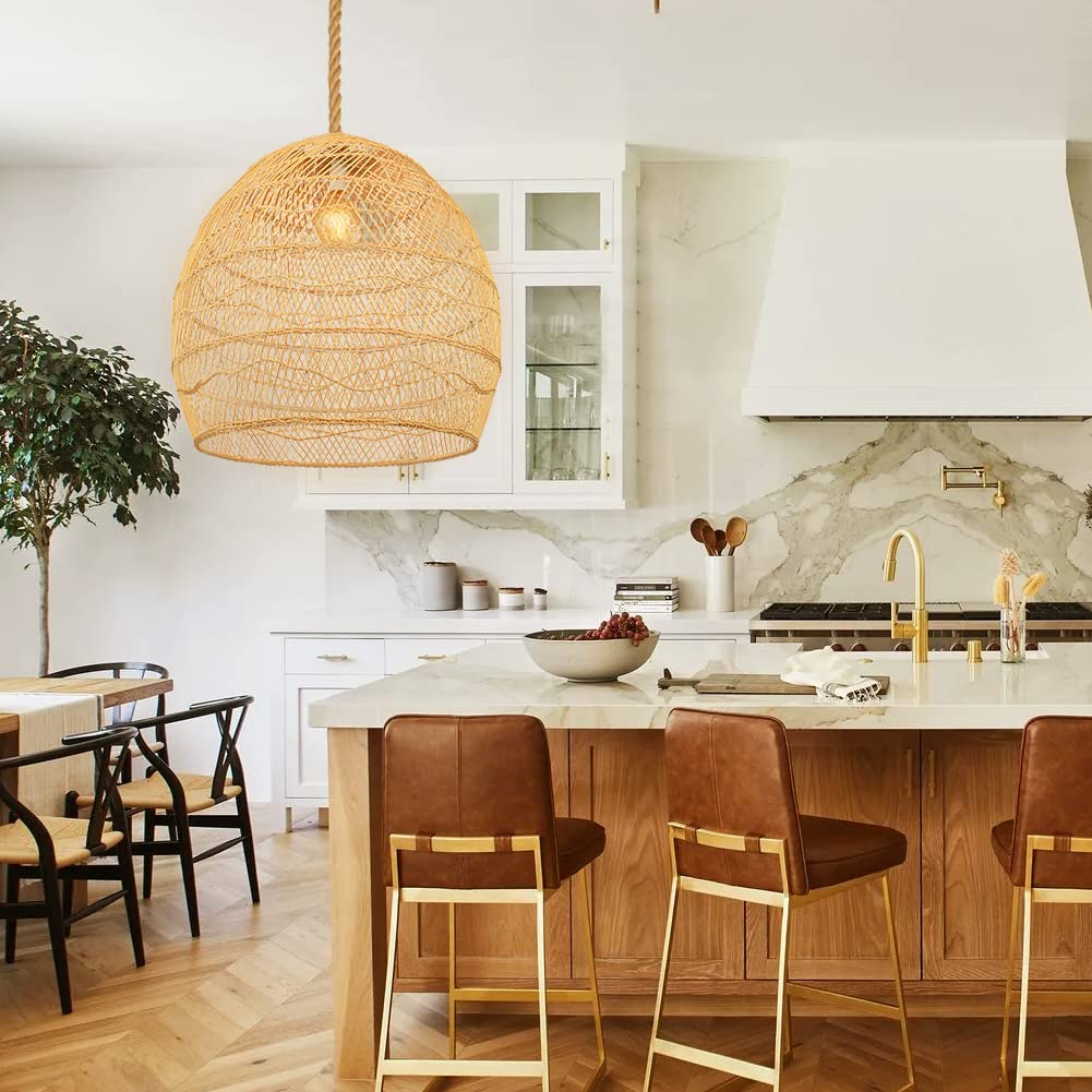 Nordic Rattan Rope Cord Pendant