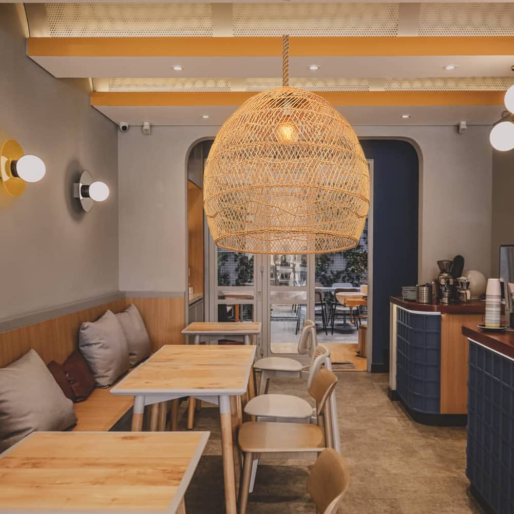Nordic Rattan Rope Cord Pendant