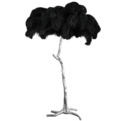 Ostrich Feather Floor Lamp, 160cm