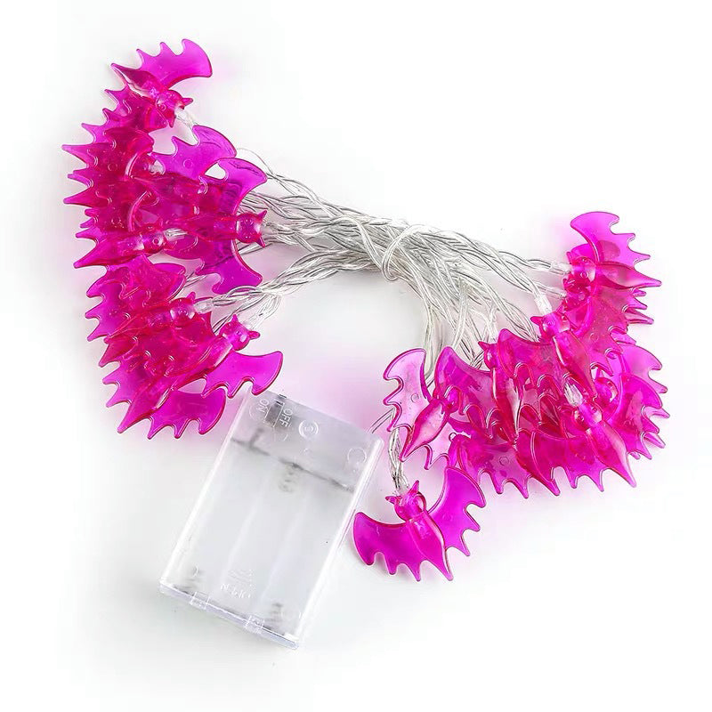 Halloween Purple Bat LED String Lights