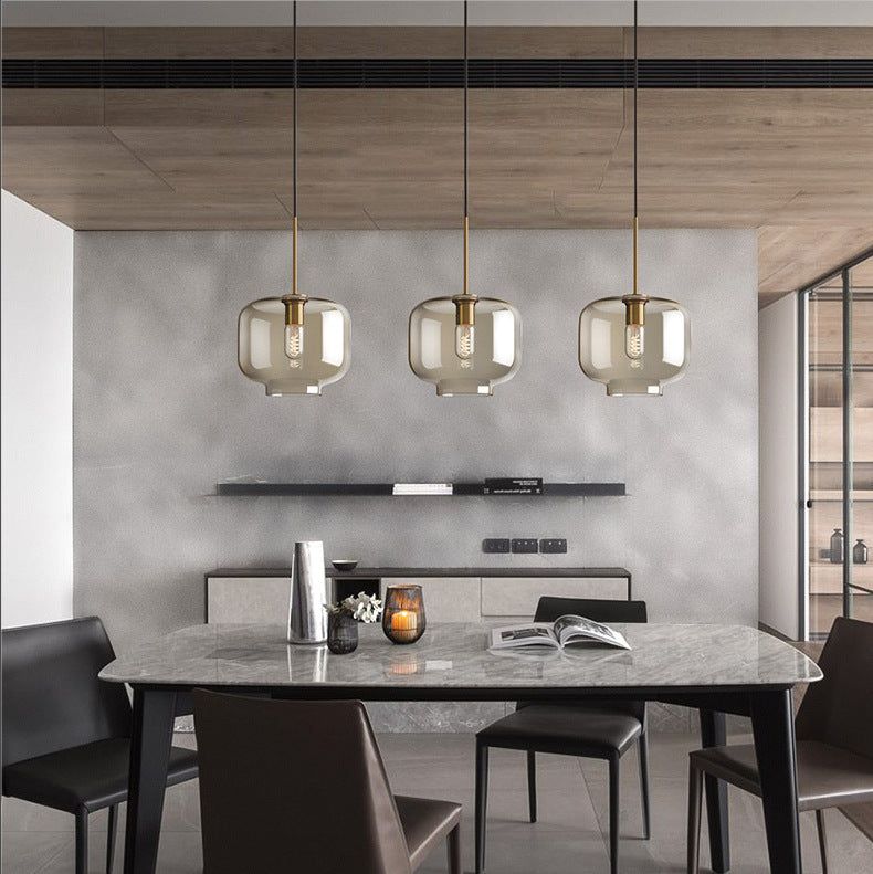 Minimalist Glass Coffee Bar Pendant