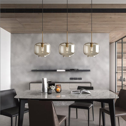 Minimalist Glass Coffee Bar Pendant