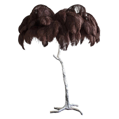 Ostrich Feather Floor Lamp, 160cm