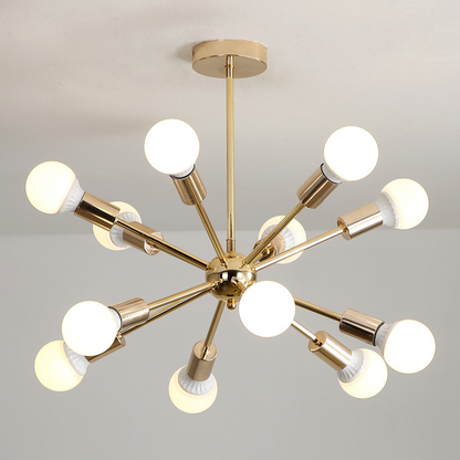 Gold Sputnik Starburst Chandelier