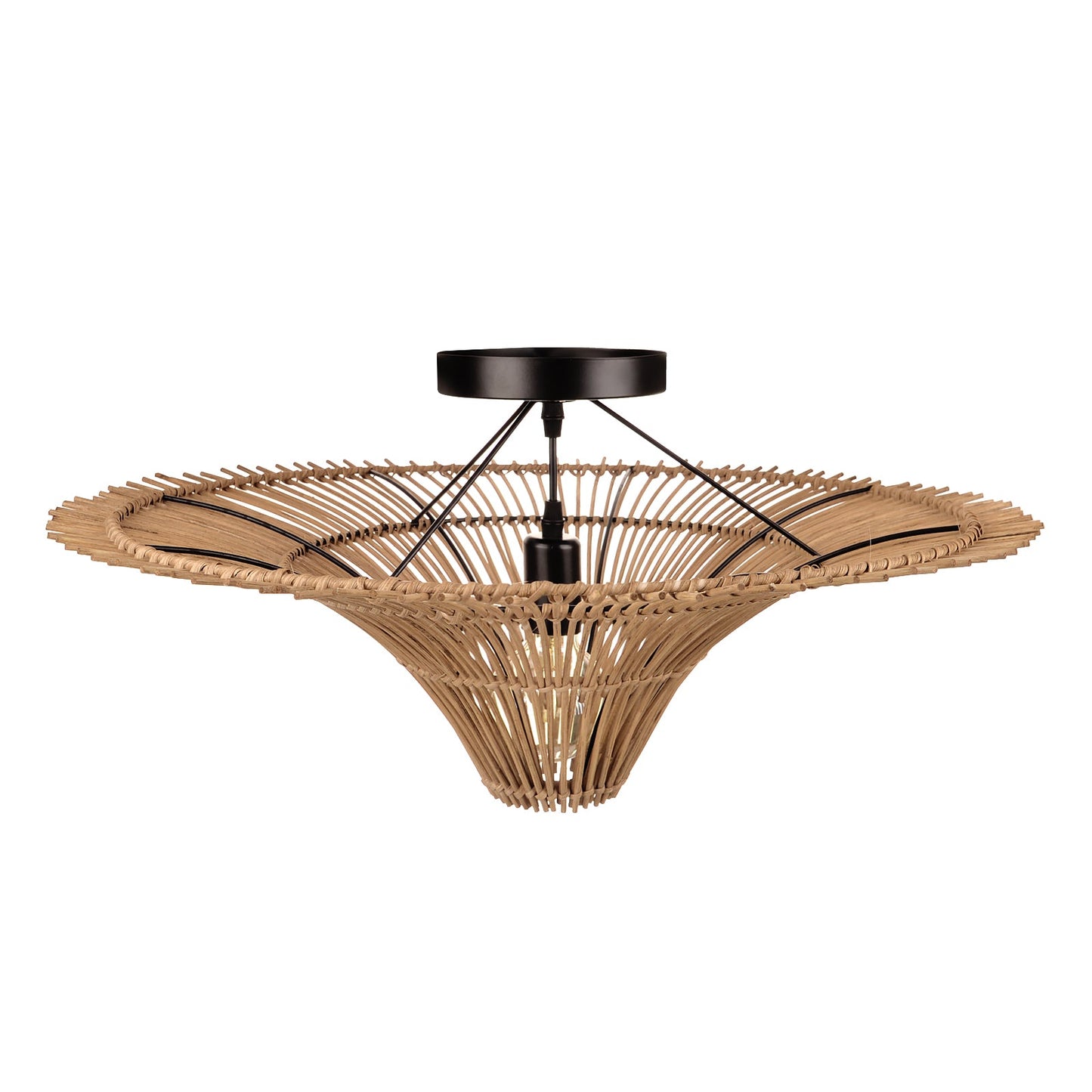 Large 80cm Rattan Pendant Light
