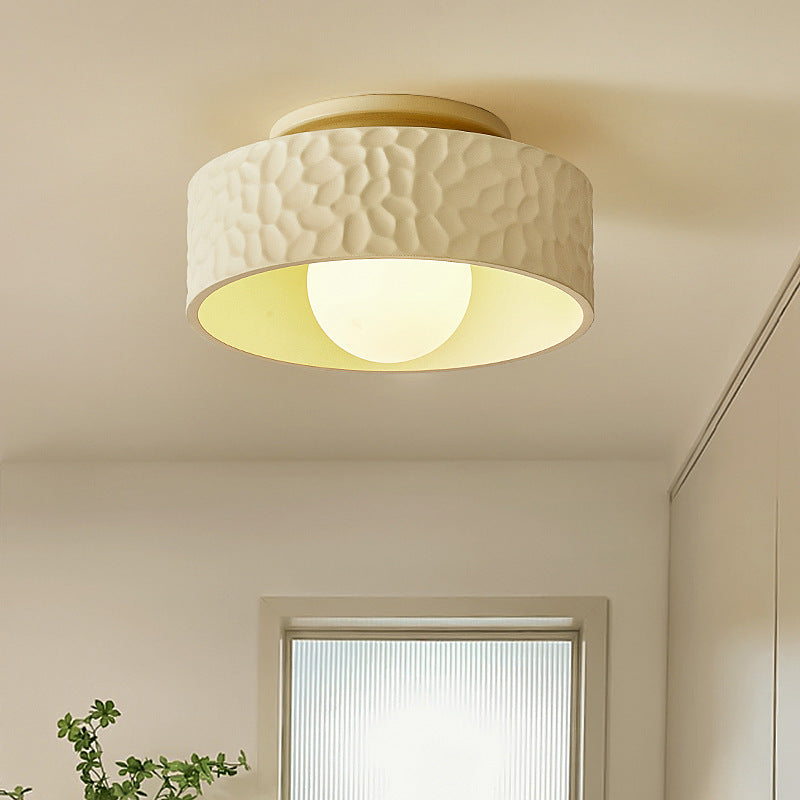 Nordic Cream Style Entrance Hallway Ceiling Lamp-[Modern pendant lighting for bedroom and living space]-Demolights UK