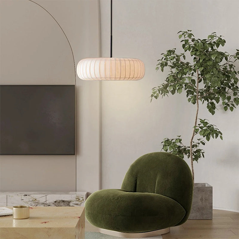 Modern White Hanging Lamp Art Deco Light-[Modern pendant lighting for bedroom and living space]-Demolights UK