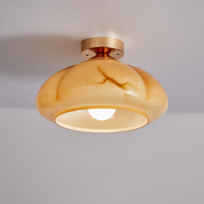 French Medieval-style Retro Glass Ceiling Lamp-[Modern pendant lighting for bedroom and living space]-Demolights UK