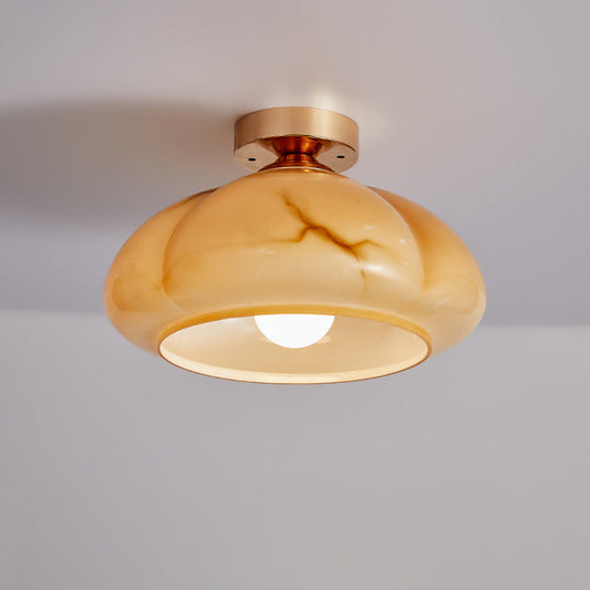 French Medieval-style Retro Glass Ceiling Lamp-[Modern pendant lighting for bedroom and living space]-Demolights UK