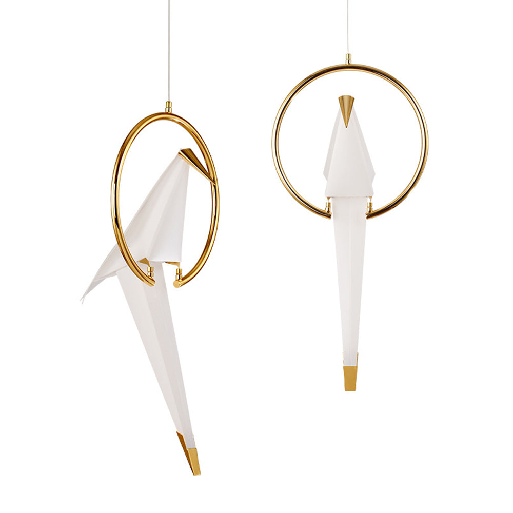 Paper Crane Origami Bird Pendant Light