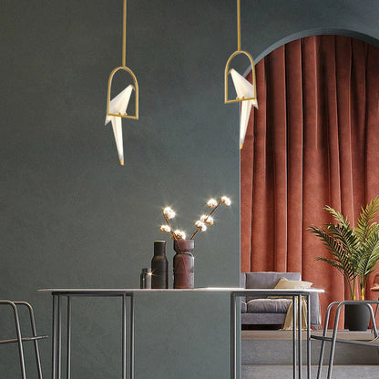 Paper Crane Origami Bird Pendant Light