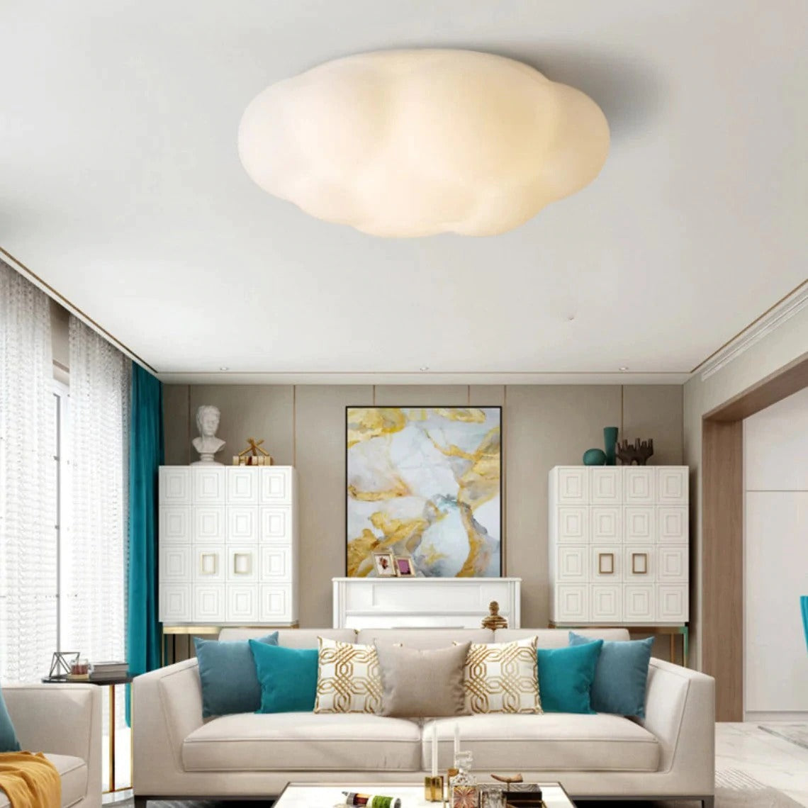 White Cloud LED Nursery Ceiling Lamp