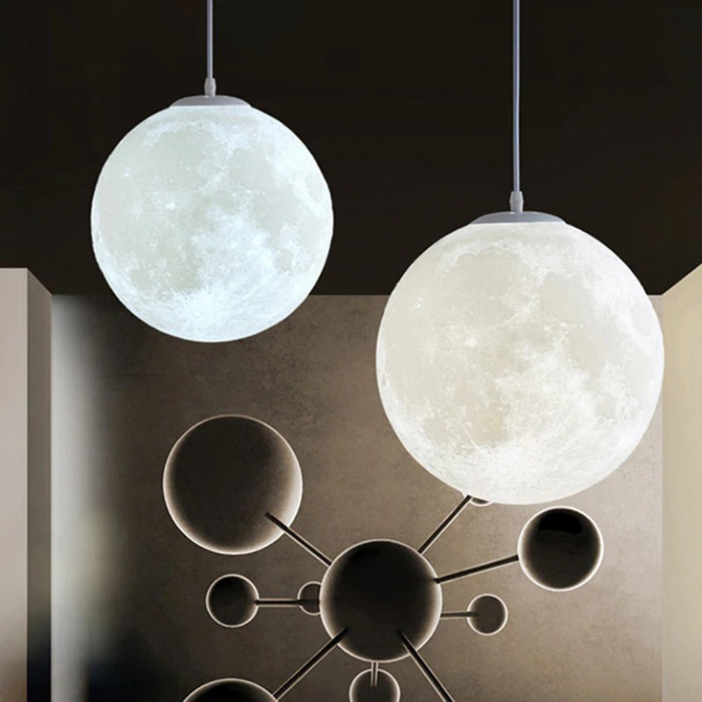 3D Printed Moon Globe Pendant