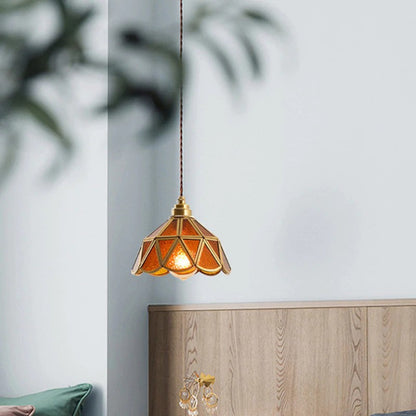 Nordic Vintage Glass Pendant Light