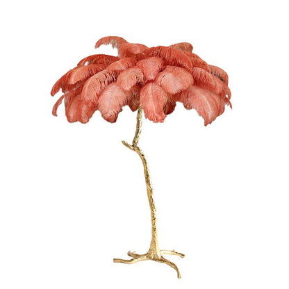 Ostrich Feather Floor Lamp, 160cm