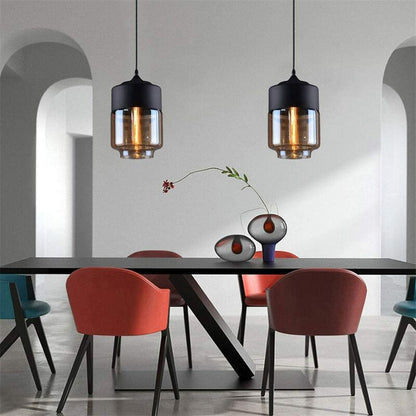 Industrial Rustic Glass Pendant Light