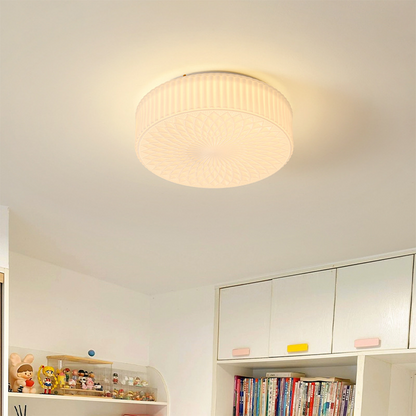 Retro Nostalgia Milky White Art Glass Ceiling Light