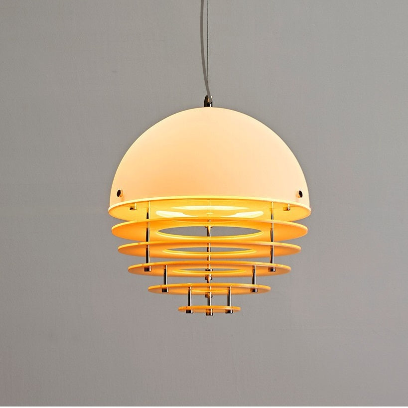 Tiered Louvered Hive Pendant Light