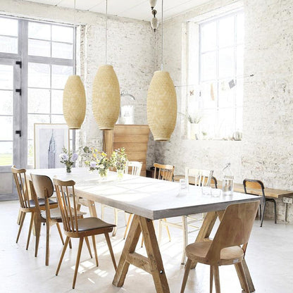 Tall Bamboo Column Pendant Light
