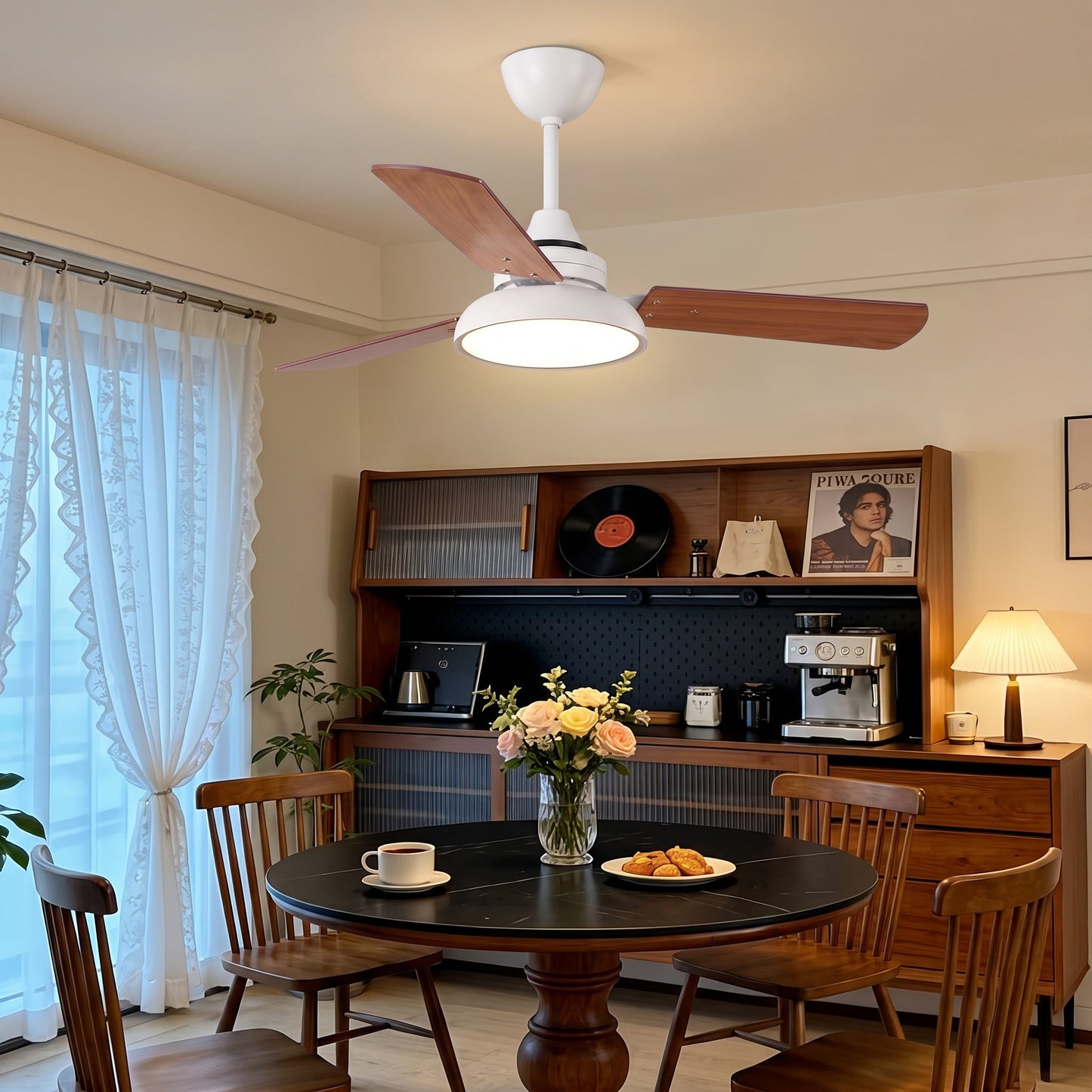 Nordic 3-Blade Wood Fan with Remote
