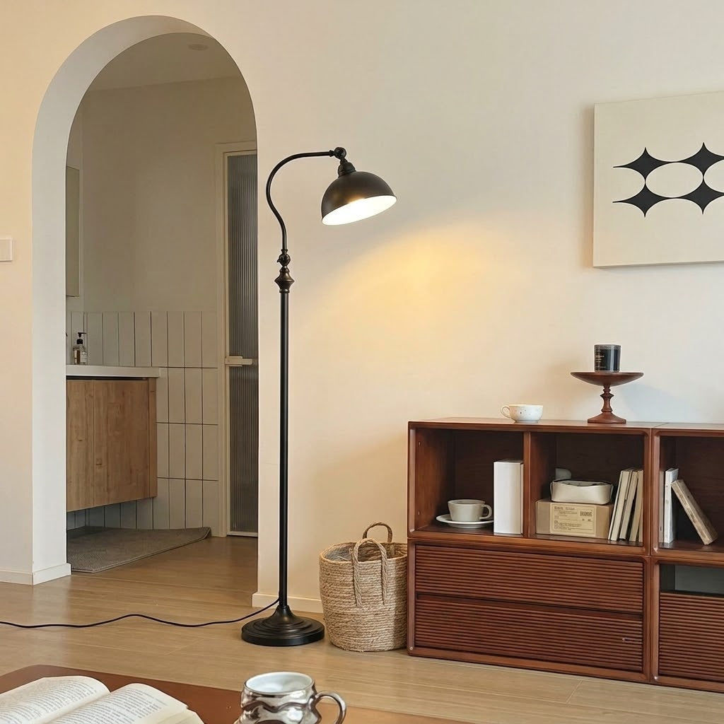 Adjustable Metal Reading Floor Lamp