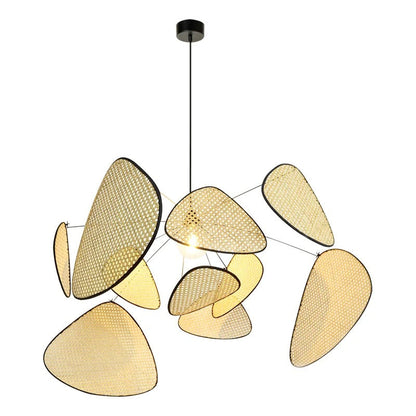 Cane Webbing Screen Chandelier
