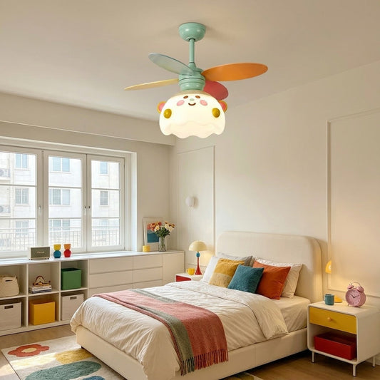Kids Bear Ceiling Fan with LED Light