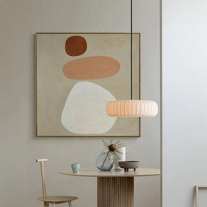 White Membrane Art Deco Pendant Light