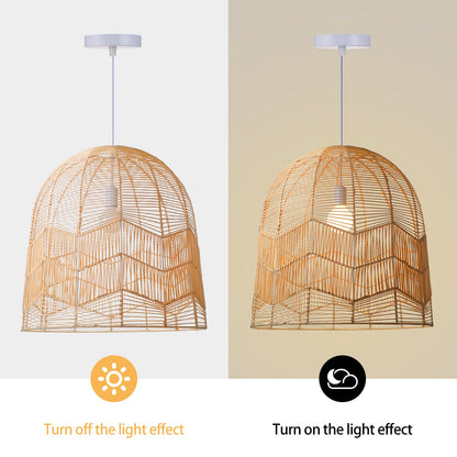 Handwoven Rattan Bamboo Ceiling Lamp