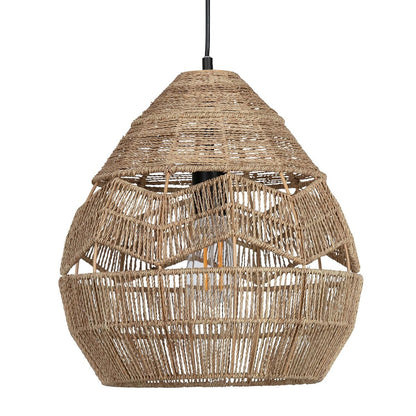 Retro Rattan Rope Hanging Lampshade