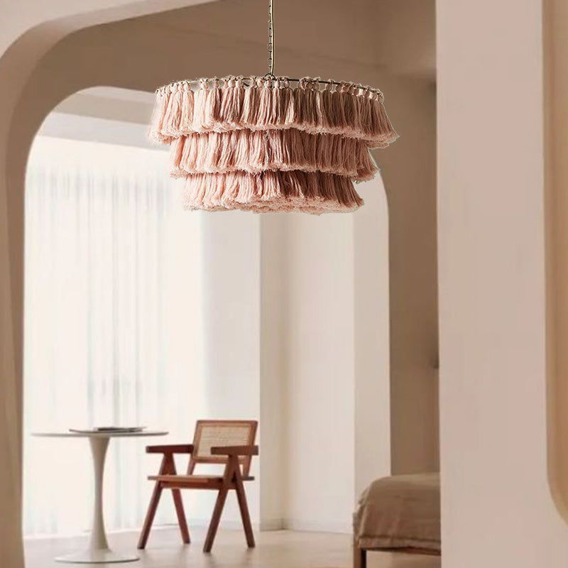 Handmade Woven Rope Pendant Creative Home Decoration Lampshade-[Modern pendant lighting for bedroom and living space]-Demolights UK