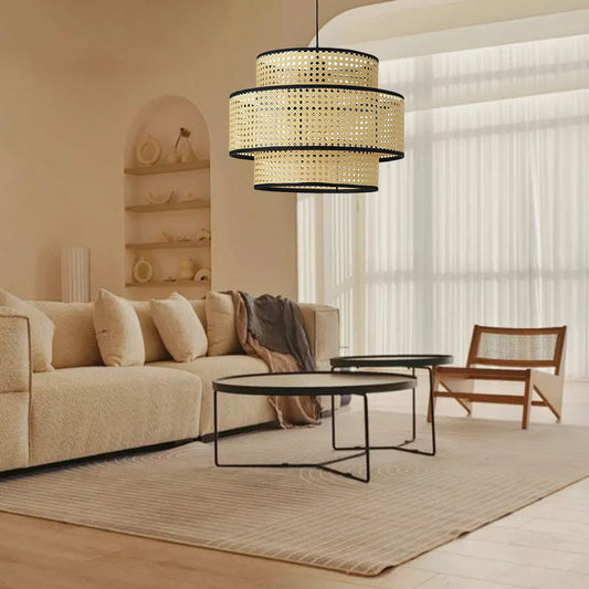 Creative Rattan Weaving Hanging Shade