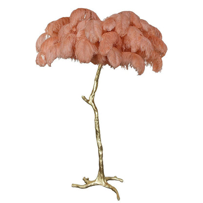 Ostrich Feather Floor Lamp, 160cm