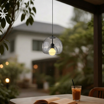 Double-Layer Glass Globe Pendant