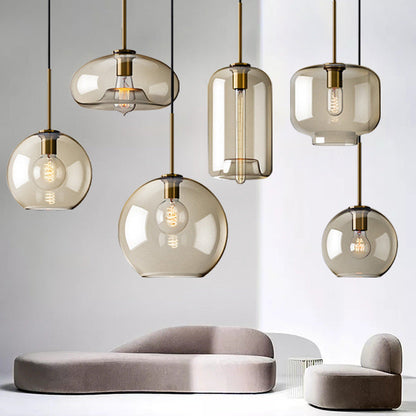 Minimalist Glass Coffee Bar Pendant