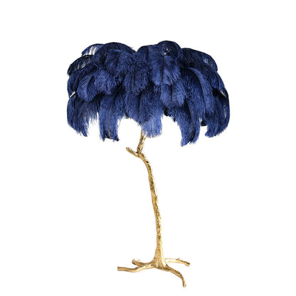 Ostrich Feather Floor Lamp, 160cm