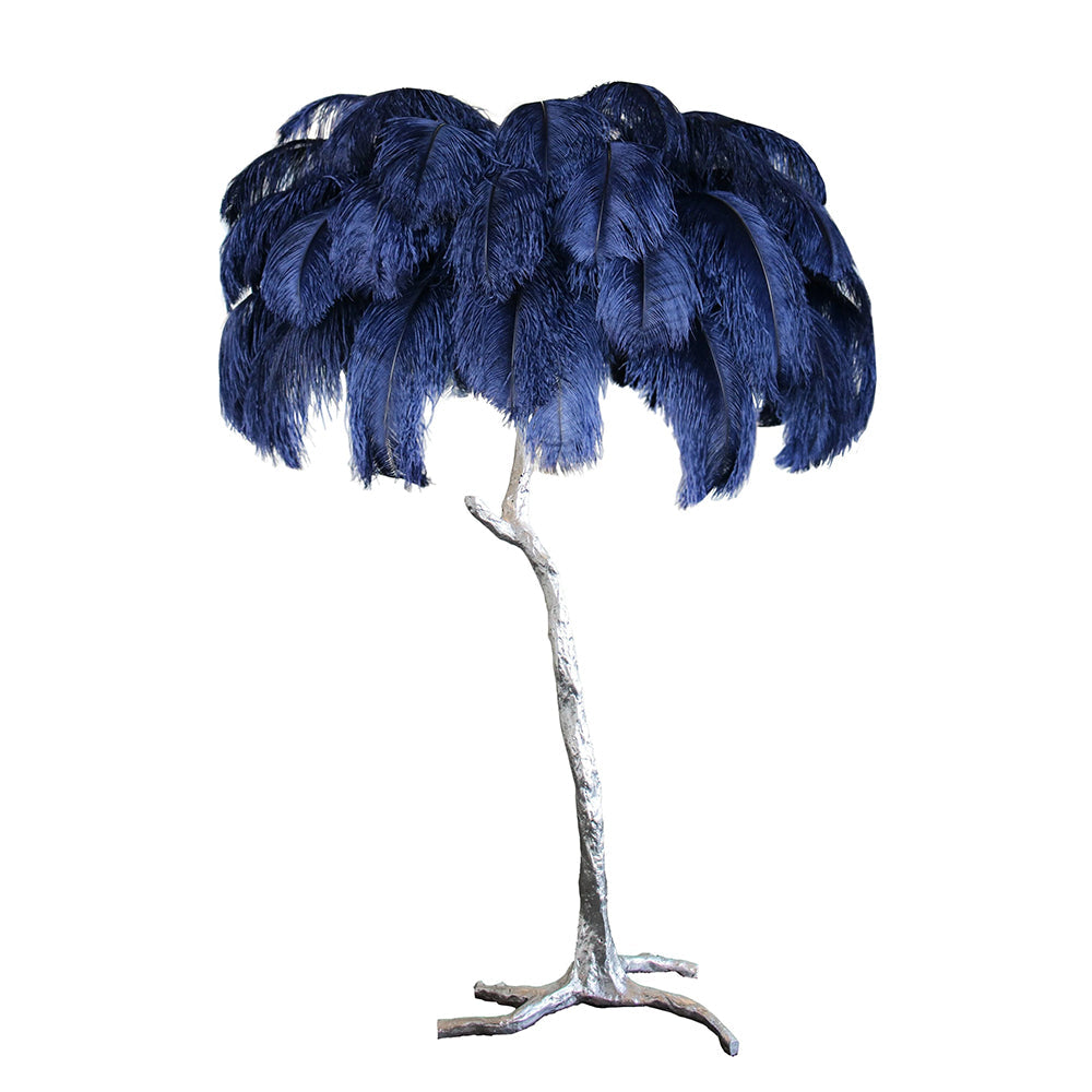 Ostrich Feather Floor Lamp, 160cm