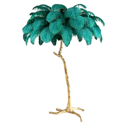 Ostrich Feather Floor Lamp, 160cm