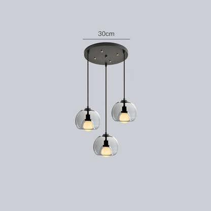 Double-Layer Glass Globe Pendant