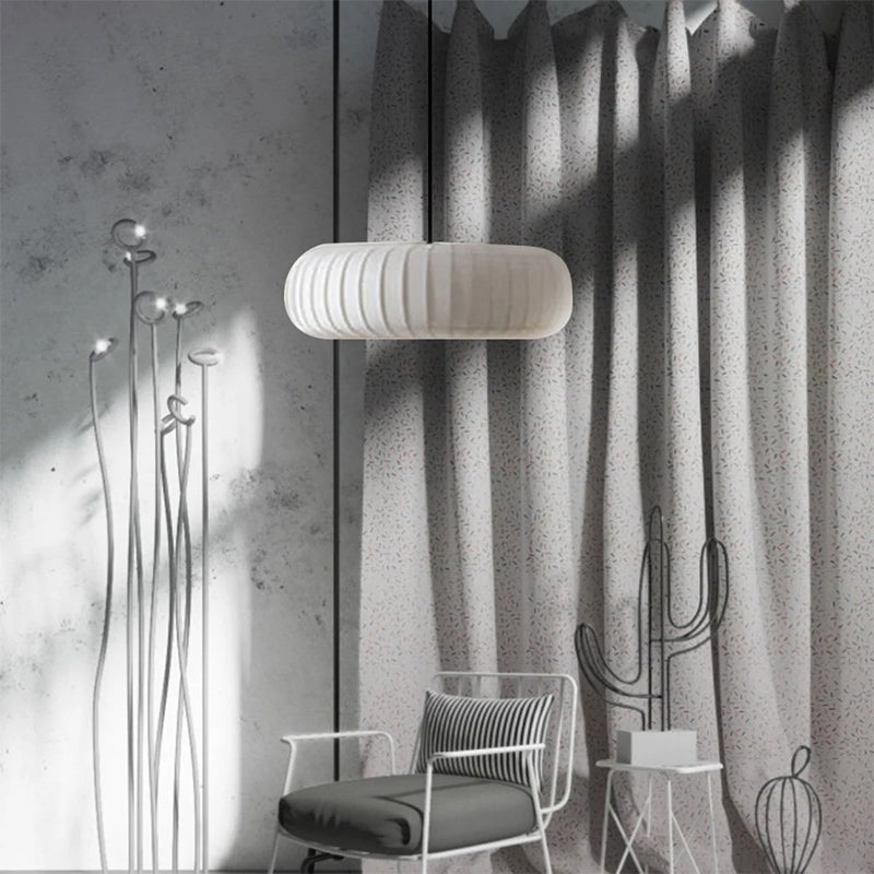White Membrane Art Deco Pendant Light